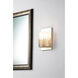 Sawgrass 1 Light 6 inch Silver Bath Light Wall Light in Silver Leaf with Antique